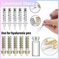 10pcs 0.3&0.5ml Syringe Ampoule Head for Hyaluron Gun Hyaluronic Pressurized Pen High Pressure Wrink