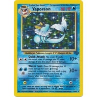 Pokemon TCG Vaporeon Holo Rare Card 12/64 Jungle Series 1999