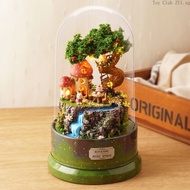 Castle in the Sky Music Box diy Hand-assembled house music box Valentine's Day wooden creative birth