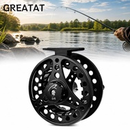 GREATAT Fly Fishing Reel, 2+1BB Bearings Aluminum Alloy Fly Reel, Durable 5/6 WT 85mm Diameter Fishi