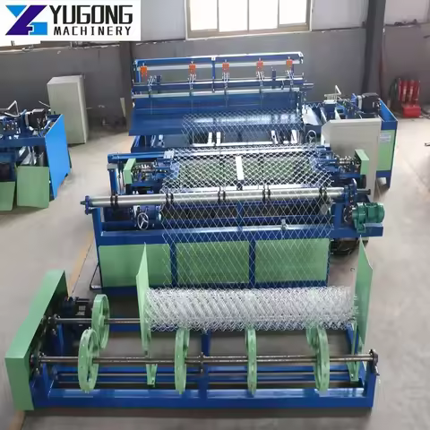 YG Diamond Metal Mesh Machine Wire Fence Machine Automatic Chain Link Fence Making Machine For Makin