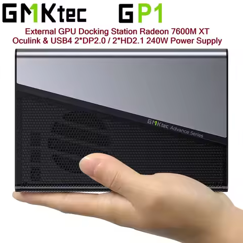 GMKtec AD-GP1 Graphics Card AMD Radeon RX 7600M XT Oculink USB4 TYPE-C External GPU Docking Station
