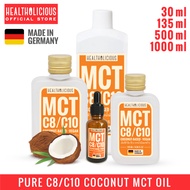 HEALTHOLICIOUS / KETO PLUS+ PURE MCT: COCONUT MCT OIL C8/C10 (MADE IN GERMANY)/ น้ำมันมะพร้าวสกัด เอ็ม ซี ที ออยล์ / สินค้านำเข้าจากประเทศเยอรมัน