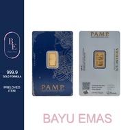 Bayu emas  2.50g 999.9 Gold bar - Pamp Suisse ( Preloved )