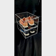 Acrylic Shoe Display Box With Side Opening Door