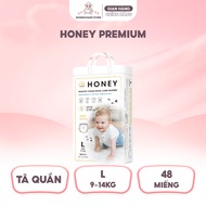 [COMBO 3 BỊCH CÓ QUÀ] Bỉm Tã Dán Quần HONEY Thường HONEY PREMIUM Mềm Mịn Chống Tràn Thấm Hút Tốt ĐỦ 