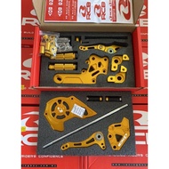 Racing BOY S2 RACING FOOTREST SET Y15 Y15ZR Front Single RCB SILVER BLACK GOLD GREY 100% Original