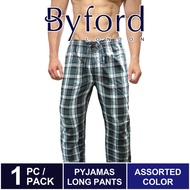 Byford Pyjamas Lelaki | Byford Woven Checks Pyjamas Long Pants BPD820WB