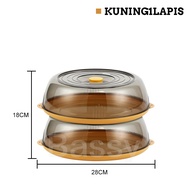 Inaso Rak Susun Penyimpanan Makanan Anti Debu Tudung Saji Wadah Makan Tempat Penutup Makanan Hangat 