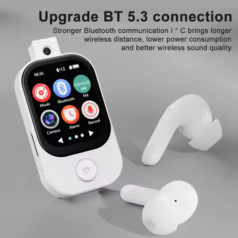 MP3 Player Bluetooth 5.4 Walkman HiFi Sound MP3 Music Player Camera Sports Walkman with FM Radio Rec
