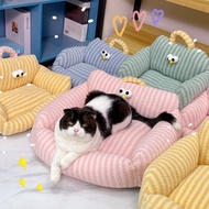 Araiwapetshop Square Pet Sofa Eye Model Dog Bed Cat Bed Pet Sofa Pet Mat