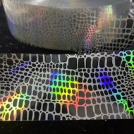 HOT STAMPING FOIL HOLOGRAPHIC FOIL/ TRANSPARENT SNAKE SCALE MOTIF HOLOGRAM FOIL/
