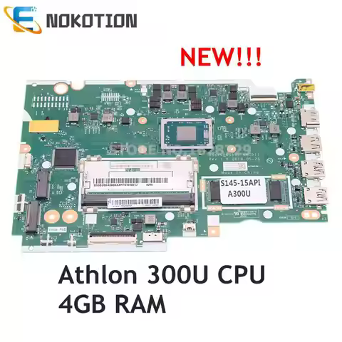 For Lenovo ThinkPad S145-15API Laptop Motherboard Athlon 300U CPU+4GB RAM GS440 GS540 NMC511 5B20S42
