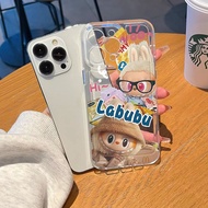 Cute LABUBU wear scarf Phone case for Infinix Hot 8 9 10 11Play 10Lite 12i 20i 30Play 30i 40 40Pro 4