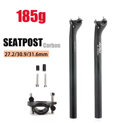 Fiber Carbon Bicycle Seatpost MTB/Road 350/400mm Bike Seat Post UD Matt 27.2/30.9/31.6mm Bicycle Sea