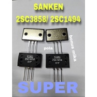 4 sets of SANKEN TRANSISTORS 3858 1494 SUPER A1494 C3858