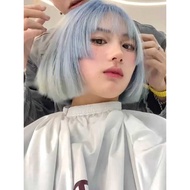 Wig Female Summer Thin Short Hair Lolita Blue Cute Round Face Face Repairing Princess Cut Ji Hair St