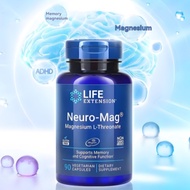 LIFE EXTENSION Neuro-Mag® Magnesium L-Threonate Brain Energy Booster Health Supplement, 90 vegetaria