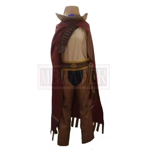 LOL Yasuo Western Cowboy Uniforms Cosplay Costume Custom Made