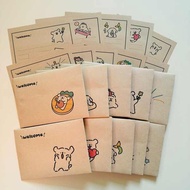 sampul raya tebal Garis sampul surat anak anjing, kertas surat, kartun anime comel, kad ulang tahun,