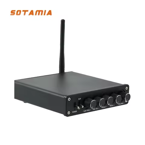 SOTAMIA TPA3116 Bluetooth Amplifier 50Wx2+100W 2.1 Subwoofer Amplifier Class D HiFi Sound Speaker Po