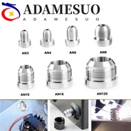 ADAMESUO Straight Male Weld Fitting Adapter, Aluminum Round Base Silver Male Aluminium Weld, High Qu