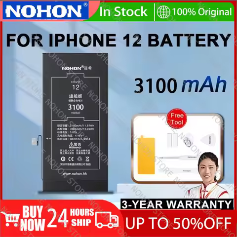 NOHON Phone Battery for Apple iPhone 12 Series High Capacity Battery For iPhone12 12 Pro 12 Mini 12 