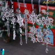AINTP Pendant Transparent Hanging Snowflake and Icicle Crystal