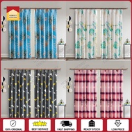 Modern Langsir Hook /Rod Harga Murah Curtain Semi Blackout Langsir Pintu Door Curtain Tirai Tingkap 