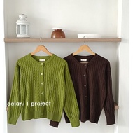 Kyumi Cardi Delani.project Knitwear Cardigan Woman Long Sleeve Knitted Top Cardigan Woman Knitwear W