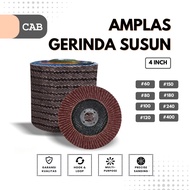 4" CAB Stacked Grinding Sandpaper - FLAP DISC 100x16mm - 4 Inch Stacked Sandpaper Grinder