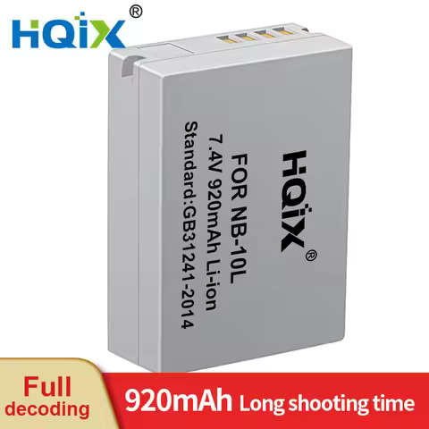 HQIX for Canon Powershot G1X G3X G15 G16 SX40 HS SX50 HS SX60 HS Camera NB-10L Charger Battery