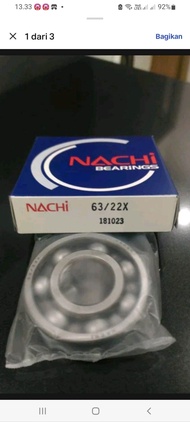 Ball bearing 63/22 NACHI