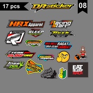 08 Sticker Pack Sunmori Words Stickers monkey, One Set 17pcs Plus Lamination