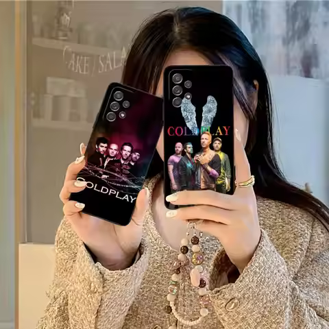 Pretty C-Coldplay Phone Case for Samsung Galaxy A73 72 71 70 56 55 54 53 52 36 35 34 23 16 15 5G Bla