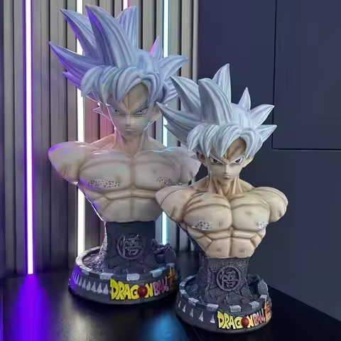 New In Stock Dragon Goku Bust Figurine, Handmade Ornament Statue Model Living Room Desk Decoration F