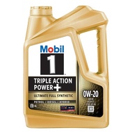 PETROL ENGINE OIL - Mobil 1™ Triple Action Power+ 0W-20 / 0W-40 ENGINE OIL【4L】(READY STOCK)