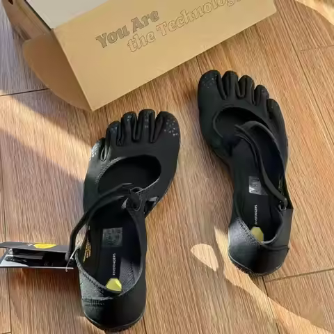 for Vibram five toe shoes women yoga Pilates barefoot training non slip fitness shoes in box