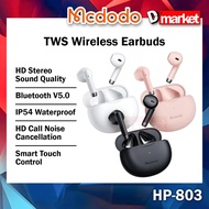Mcdodo HP-803 TWS Wireless Earbuds Bluetooth Earphone in-Ear Headset Cute Earbuds Touch Control Mcdo