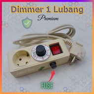 Dimmer AC 2000w Pengatur Kecepatan Gerinda Dimer Stop Kontak 1 Lubang Peredup Lampu Pijar Kipas Angi