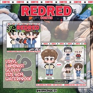 STICKERPACK kpop CORTIS 'RED' vinyl waterproof glossy