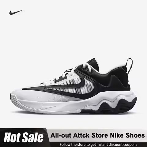 Nike Giannis Immortality 3 Low-Top Basketball Shoes for Men Black White DZ7534-100 Anti-slip Lightwe