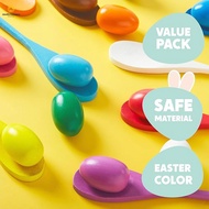 Easter Egg and Spoon Set 12 Players Carnival Game Supplies Activities Suitable for Kids & Family Gat