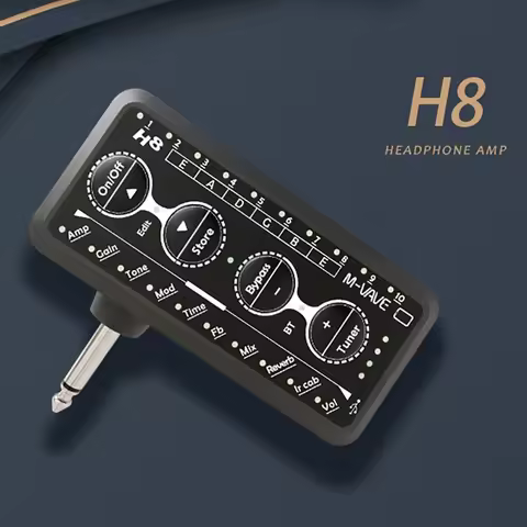 M-VAVE H8 Amp Guitar Plug Effect Headphone Mini Amplifier Speakers Combo Amplifier Electric Guitar S