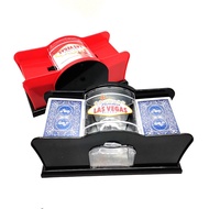Manual Card Shuffler Poker Shuffle Machine Cards Holder Easy Hand Cranked System Card Shuffler