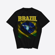 Fansbolastore - Brazil Vintage - Football T-Shirt - Brazil National Team - Unisex Men's Viral Combed