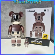 Bearbrick Mickey Pink 400%+100% Bear brick with Orig box laser Logo