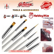 Hobby Mio Paint BrushPanel Line Brush Flat Round Pointed Angular Filbert Liner Dry Gundam Paint Brus