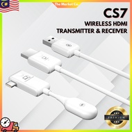 【SHIP IN 24HRS】CS7 1080P 60Hz Wireless HDMI Transmitter Receiver Type-C Screen Cast for Phone Laptop