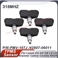 1/4PCS PMV-107J 315MHZ TPMS Tire Pressure Sensor For Lexus ES GS GX IS RX Toyota Corolla 4Runner RAV